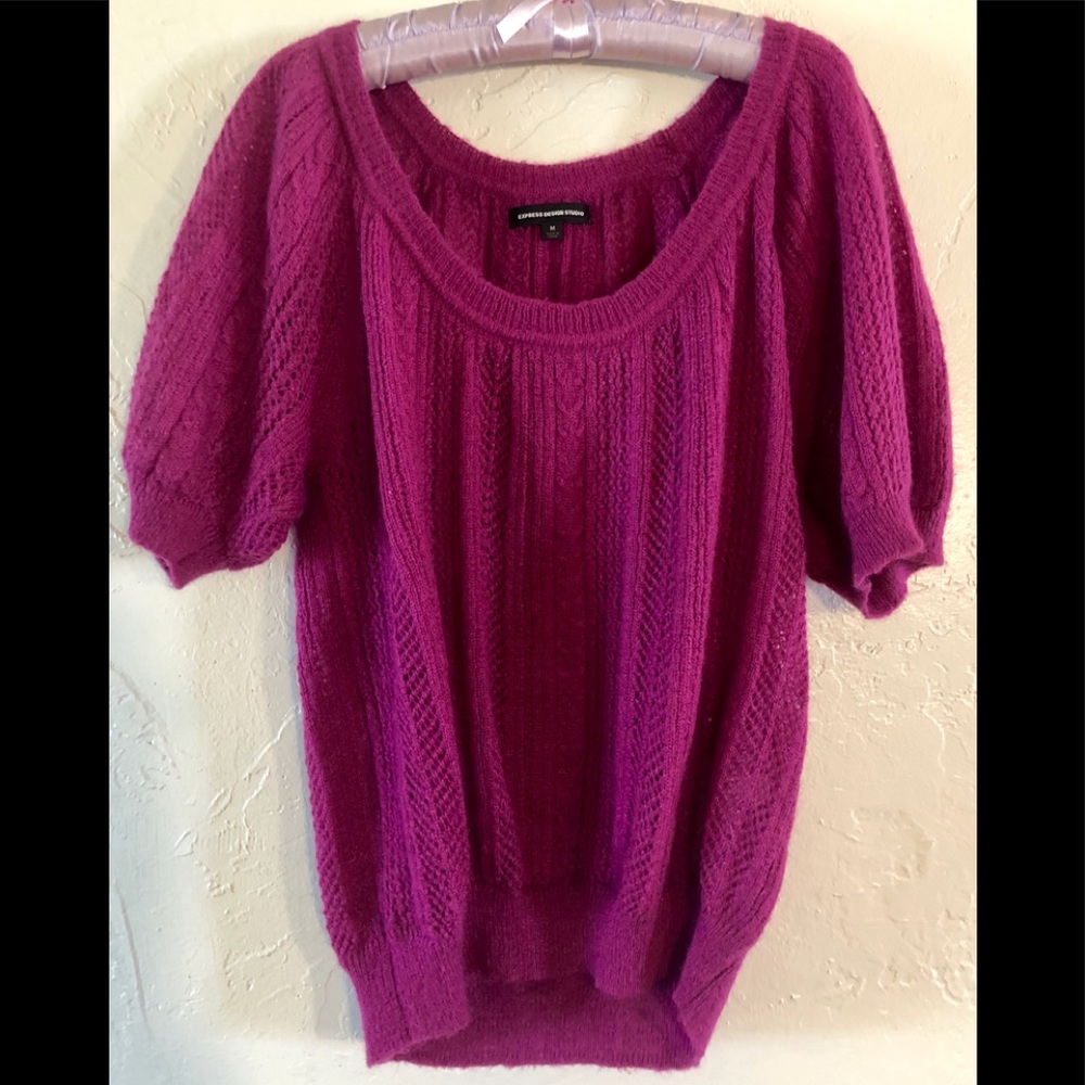 Express Design Studio Puff Sleeve Sweater